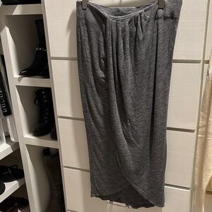 dolan Anthropologie Charcoal Gray Midi Skirt Sz M